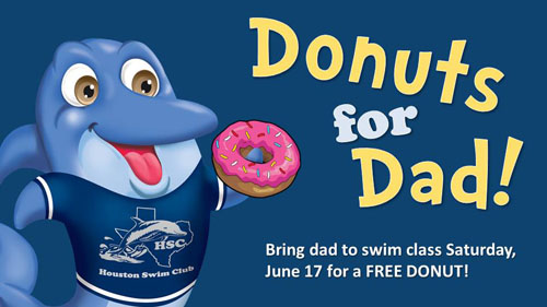 Bring dad to swim class for a free donut
