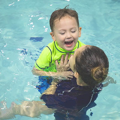 Mom is incredibly happy with swim lessons